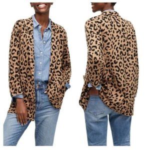 J. Crew Leopard Print Cardigan - Tan and Black